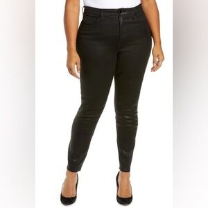 Good American Black coated jeans size 18